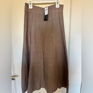 Banana Republic Taupe A-Line Sweater Skirt